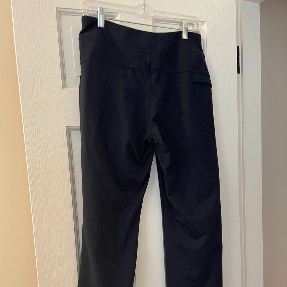 Woman Lands End Navy Size Medium Yoga Pants - Picture 4 of 7